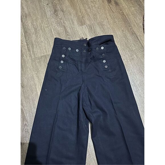 Vintage Military Wool USS Ranger Enlisted Top and Pants Navy Wool Wide Leg Sz 30 - Picture 6 of 15